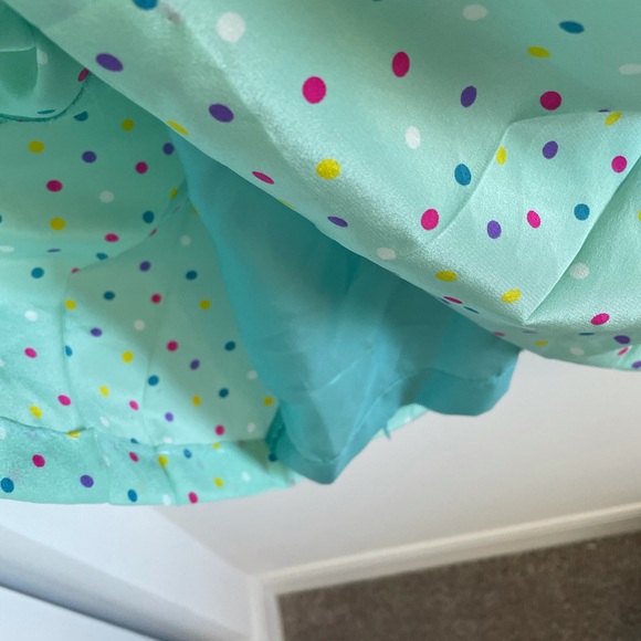 Vintage Swing Homemade Dress Pinup Lucy Teal Dot I love Lucy - Picture 5 of 9